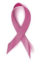 Breast cancer awareness pink ribbon