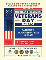 Route announced for inaugural Delano Veterans Day Parade