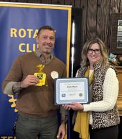 Skow speaks about animal rescues at Rotary