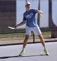 BCHS' Hiebert wins section singles title; Munoz-Rodriguez, Kalmikovs shine in swim; McFarland boys win D4