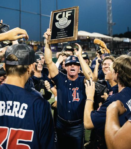 Liberty High baseball coach Tony Mills