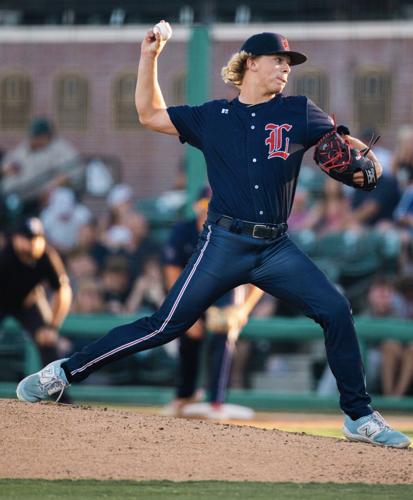 Liberty HS starting pitcher Cash Gerecke