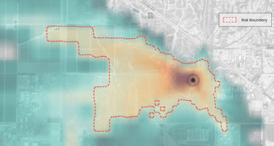 methane risk map