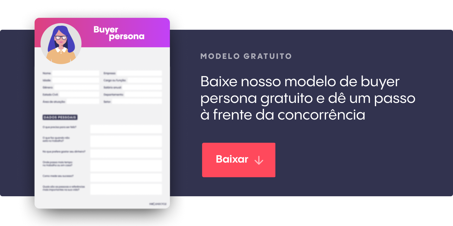 Baixe nosso modelo de buyer persona gratuito e dê um passo à frente da concorrência