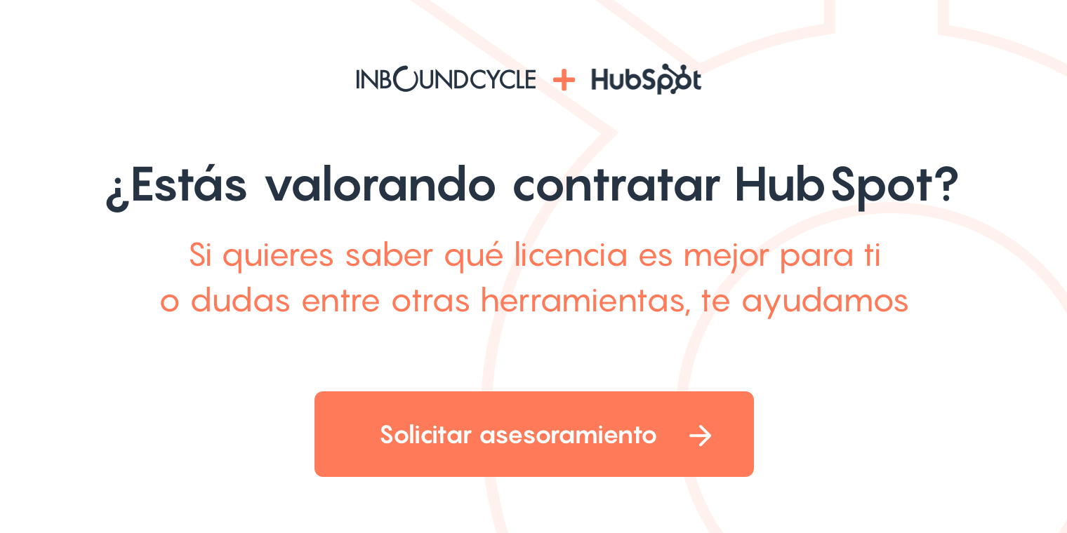 CTA - Contrata HubSpot con InboundCycle