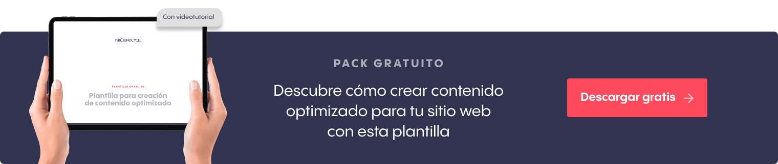 Plantilla crear contenido optimizado SEO