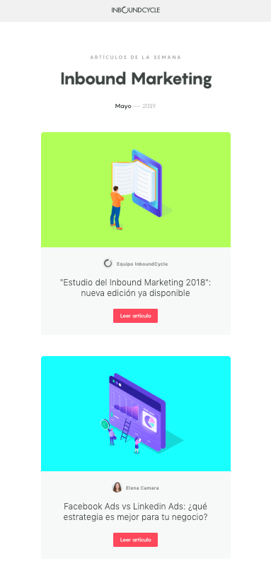 trafico web newsletter semanal inboundcycle